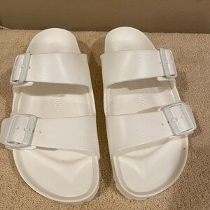 Birkenstock Arizona Essentials EVA Slide Sandal White Foam Waterproof Size 39